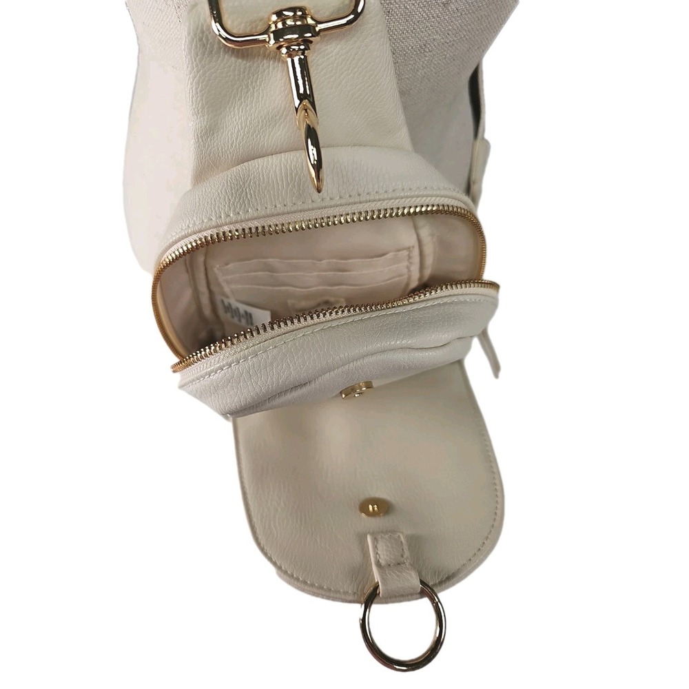 Universal Thread Cross Body Mini Back Pack, Ivory, Vegan Leather - Picture 4 of 13